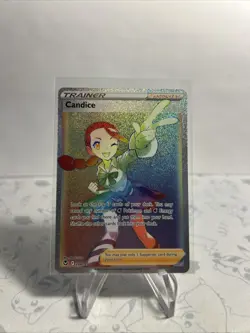 Candice 204/195 Rainbow Rare Silver Tempest Pokemon Near Mint - Image 2