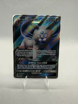 Pokemon TCG Alolan Persian GX Sm-Cosmic Eclipse 219/236 Ultra Rare Holo - Image 1