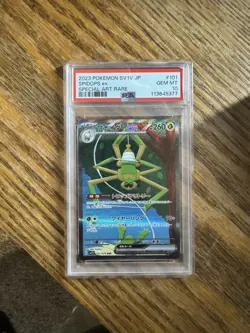 Pokemon Spidops EX 101/078 Scarlet Violet Card TCG Japanese Edition psa 10 - Image 1