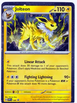Jolteon Cosmos Holo Rare SV: Scarlet & Violet Promo Cards 169 NM - Image 1