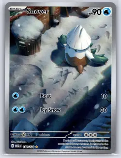 SNOVER 140/132 MEGA EVOLUTION ILLUSTRATION RARE POKEMON NEAR MINT - Image 1