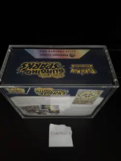 Pokemon TCG Surging Sparks Pokemon Center ETB New Sealed WITH ACRYLIC CASE✅ - Image 2
