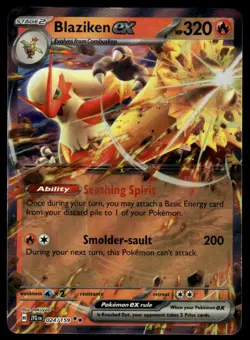 POKEMON BLAZIKEN EX JOURNEY TOGETHER 024/159 DOUBLE RARE NM/M - Image 1