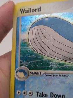 Wailord Holo Rare 14/109 Ruby and Sapphire 2003 Holo Pokemon English - Image 2