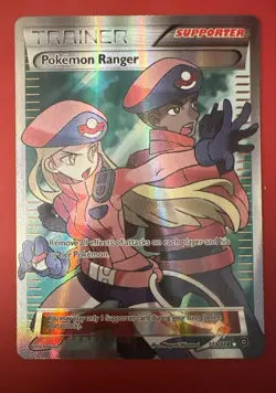 Pokemon Ranger (Full Art) 113/114 XY - Steam Siege Holo - Image 1
