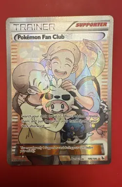 Pokemon Fan Club (106 Full Art) 106/106 Flashfire Holo - Image 1
