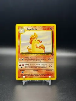 POKEMON WOTC JUNGLE UNL. #44 RAPIDASH UNCOMMON - NM - Image 1