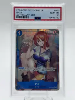 PSA 10 2024 ONE PIECE JPN OP09-EMPERORS IN THE NEW WORLD ALTERNATE ART NAMI - Image 1