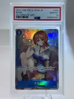 PSA 10 2024 ONE PIECE JPN OP09-EMPERORS IN THE NEW WORLD ALTERNATE ART NAMI - Image 2