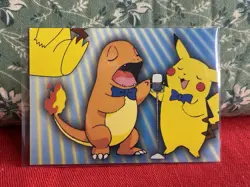 Charmander & Pikachu Singing Topps Series 3 Card P06 of 6 NM - Image 1