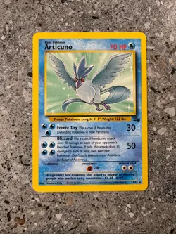 Pokemon TCG Cards Articuno 17/62 Fossil Rare LP - Image 1