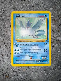 Pokemon TCG Cards Articuno 17/62 Fossil Rare LP - Image 3