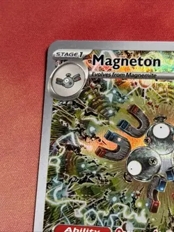 Magneton SVP 159 Surging Sparks Full Art Holo Black Star Promo NM Pokemon Card - Image 2