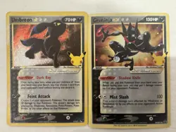 Gold Star Umbreon AND Greninja! - Celebrations - Pokemon! - Near Mint! - Image 1