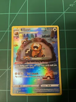 Pokemon Bibarel Ultra Rare Crown Zenith: Galarian Gallery GG25/GG70 NM - Image 1