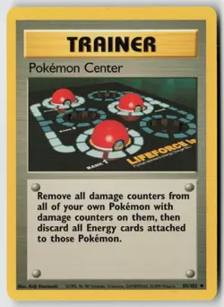 Pokemon Center 085/102 - Base Set Normal - PTCG - LP - Image 1