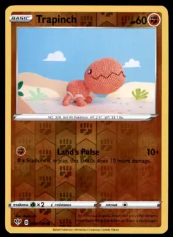 Trapinch 089/189 Common Darkness Ablaze Pokemon Reverse Holo Near Mint - Image 1