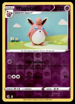 Wigglytuff 111/264 Uncommon Fusion Strike Pokemon Reverse Holo Lightly Played - Image 1