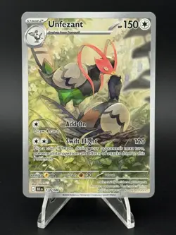 Pokemon Unfezant 150/086 Sv: Black Bolt Holo Illustration Rare 2025 English - Image 1