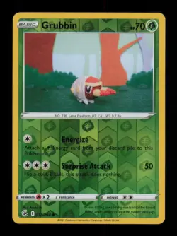 REVERSE HOLO GRUBBIN COMMON 018/264 MP POKEMON - Image 1