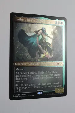 MTG Lord Of The Rings Lathril, Blade Of The Elves Foil Promo Card 0002 NM - Image 2