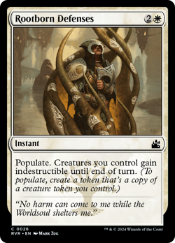 Rootborn Defenses [Ravnica Remastered] Foil Near Mint - Image 1