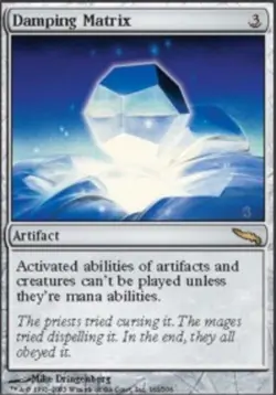 1x Damping Matrix Moderate Play MTG Magic - Kid Icarus - - Image 1