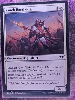 Ainok Bond-Kin 7 Common Commander Masters Magic: The Gathering Lightly Played - Image 1