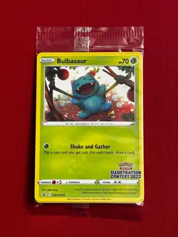Pokemon TCG *Sealed* Bulbasaur SWSH303 Illustration Contest 2022 Promo Pack - Image 1