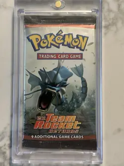 Team Rocket Returns Booster Pack Factory Sealed Pokemon TCG Gyarados Art - Image 1