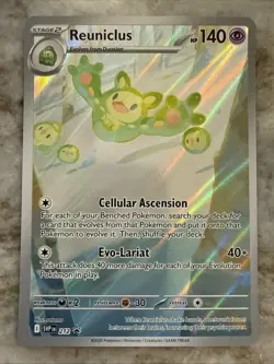 Pokemon TCG Reuniclus 212 SVP Promo Holo Stage 2 140 HP Scarlet & Violet English - Image 1