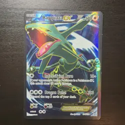 POKEMON RAYQUAZA EX FULL ART 104/108 CY ROARING SKIES HOLO LP - Image 1
