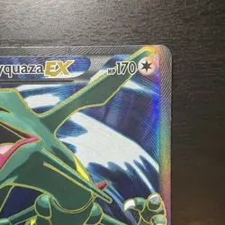 POKEMON RAYQUAZA EX FULL ART 104/108 CY ROARING SKIES HOLO LP - Image 2