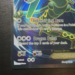 POKEMON RAYQUAZA EX FULL ART 104/108 CY ROARING SKIES HOLO LP - Image 4