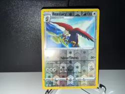 2021 Pokemon TCG Braviary 137 Evolving Skies Reverse Holo Uncommon Card NM+ - Image 1