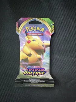 x1 Pokemon Vivid Voltage Sleeved Booster Pack Pikachu - Sword & Shield Sealed - Image 1