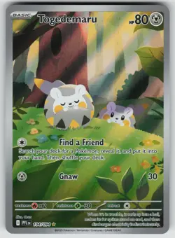 TOGEDEMARU 104/094 ILLUSTRATION RARE PHANTASMAL FLAMES POKEMON HOLO NEAR MINT - Image 1