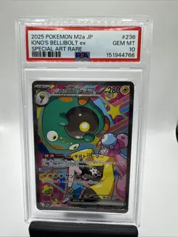 PSA 10 - 2025 POKEMON JAPANESE M2a-MEGA DREAM ex 236 IONO'S BELLIBOLT EX - Image 1