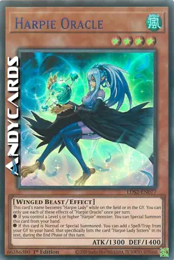HARPIE ORACLE • (Oracolo Arpia) • Ultra R Blu • LDS2 EN077 • YUGIOH! • ANDYCARDS - Image 1