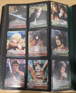 Weiss Schwarz TCG Manga Full Binder Lot Holo's & Base Holo Shiny Variations Foil - Image 1