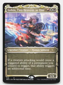 Isshin, Two Heavens as One (Showcase) 328 Kamigawa: Neon Dynasty MTG NM - Image 1