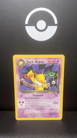 Vintage Pokemon TCG Dark Hypno Card Team Rocket Set 26/82 Non Holo Rare LP - Image 1