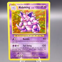 Nidoking 45/108 Holo Rare XY - Evolutions Pokemon TCG NM - Image 1