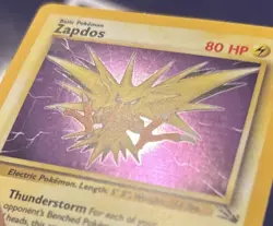 Zapdos ⭐ 15/62 1st Edition Holo Rare Fossil 1999 Pokemon LP - Image 3