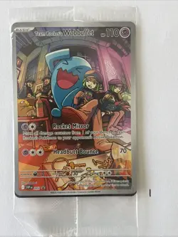 SEALED Pokemon Team Rocket's Wobbuffet Black Star Promo 203 Destined Rivals - Image 1