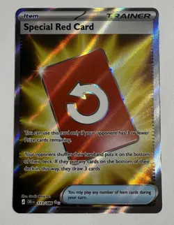 Special Red Card 113/086 Me04: Chaos Rising Holo Pokemon TCG - Image 1