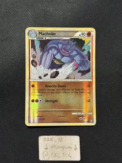 Pokemon HGSS Triumphant - Machoke - Reverse Holo Uncommon - 40/102 - LP - Image 1