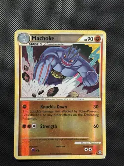 Pokemon HGSS Triumphant - Machoke - Reverse Holo Uncommon - 40/102 - LP - Image 2