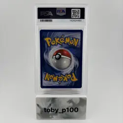 Pokemon Team Rocket's Meowth 18 Black Star Promo Pokemon League #18 2000 PSA 10 - Image 2