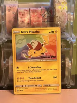 Pokemon Ash's Pikachu Promo Card SM108 Sealed Pack 2017 Sun & Moon English - Image 1